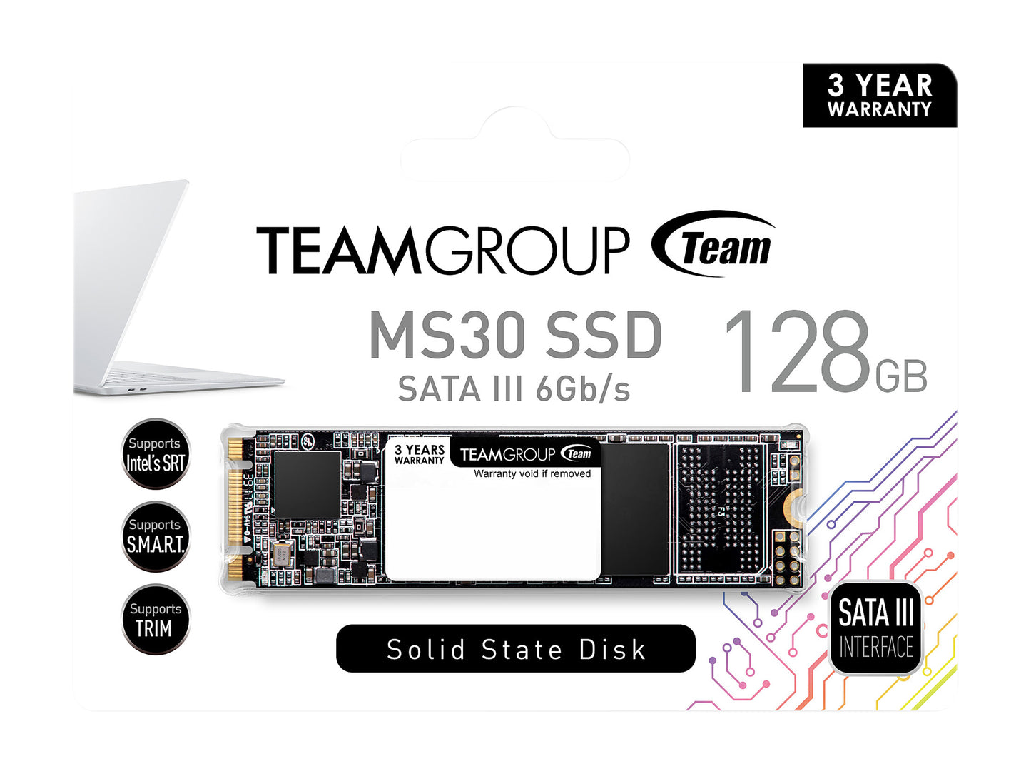 TEAMGROUP MS30 M.2 SATA SSD - 128GB