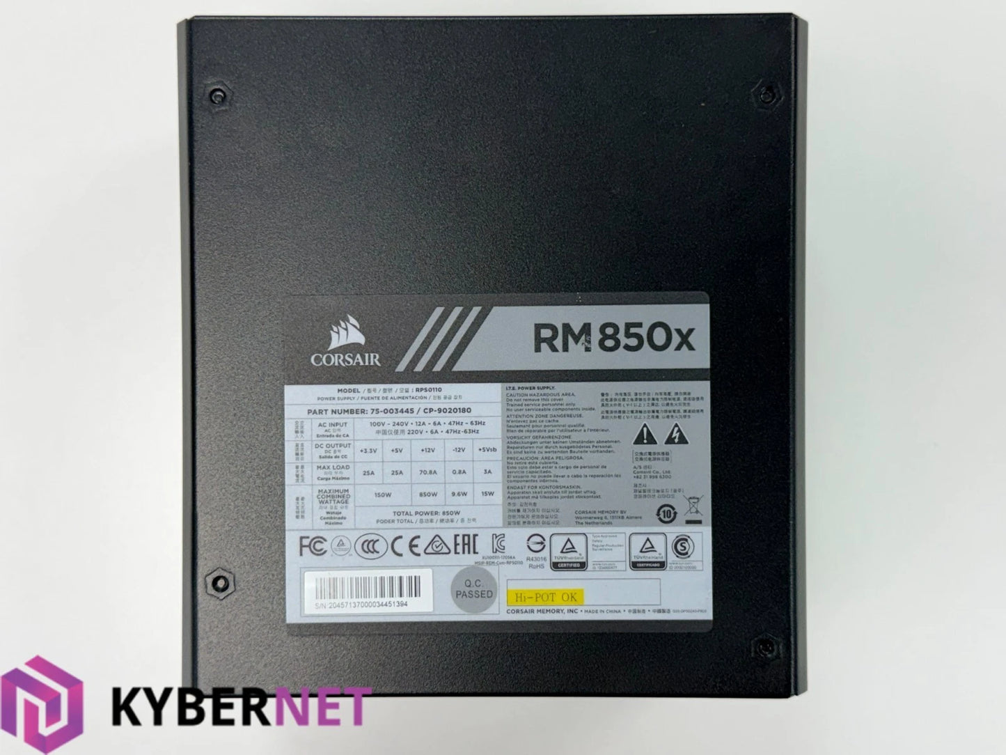 Corsair RM850x Series 850w ATX Fully Modular Desktop PC Power Supply