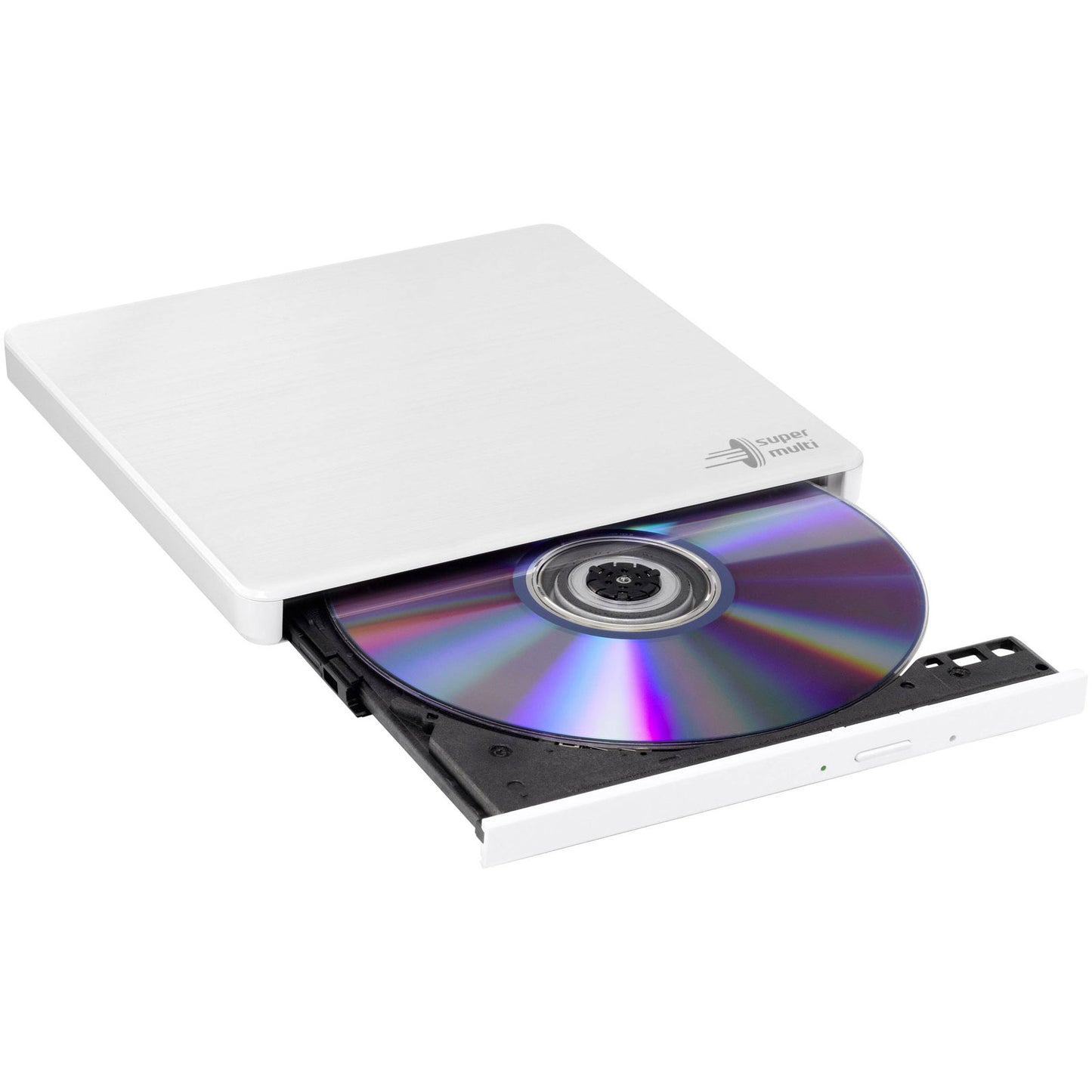 HL Data Storage Slim Portable DVD Writer & Reader - White